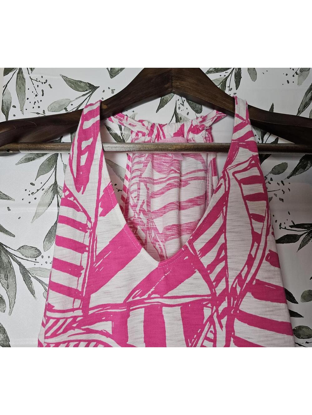 Lilly Pulitzer Blouse Pink Womens Size S Halter